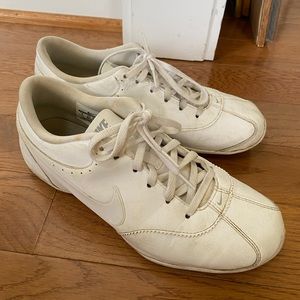 White Nike cheer shoes